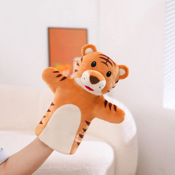 Tierische Handpuppe aus Plüsch