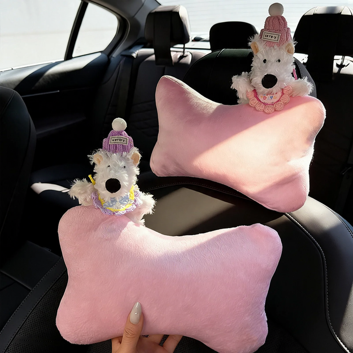 Autokopfkissen mit Cartoon-Muster