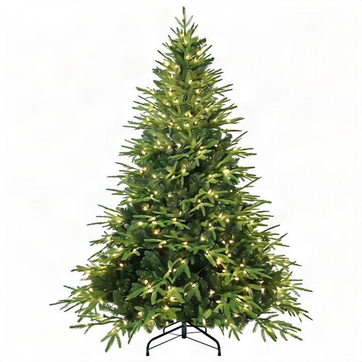Künstlicher Weihnachtsbaum mit LED-Beleuchtung, 150–300 cm