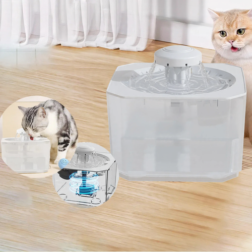 Stiller Wasserspender für Katzen und Hunde mit Zirkulation