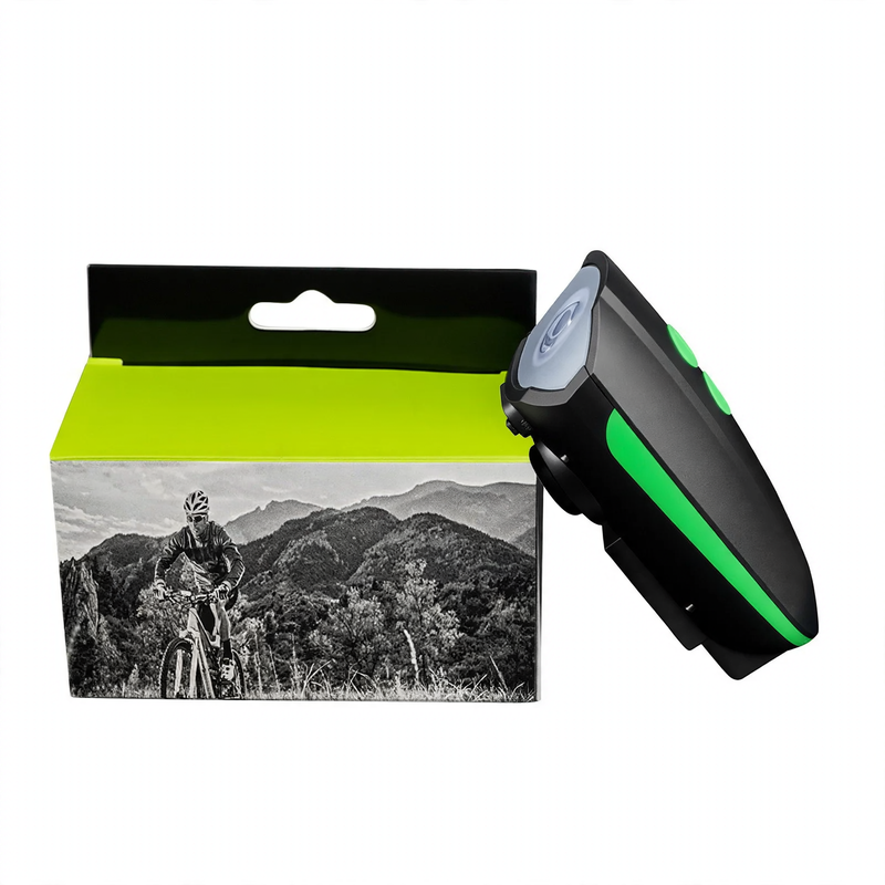 Fahrrad-Frontlicht mit Hupe und Ladefunktion