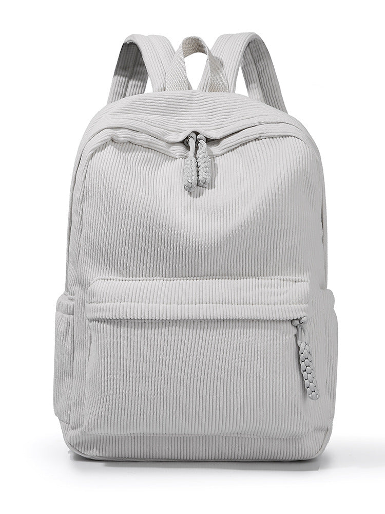 Rucksack aus Kord für Uni und Reisen