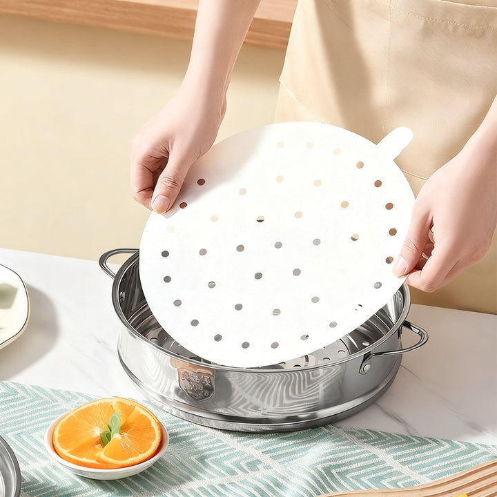 Backpapier für Dampfgarer und Bambuskörbchen