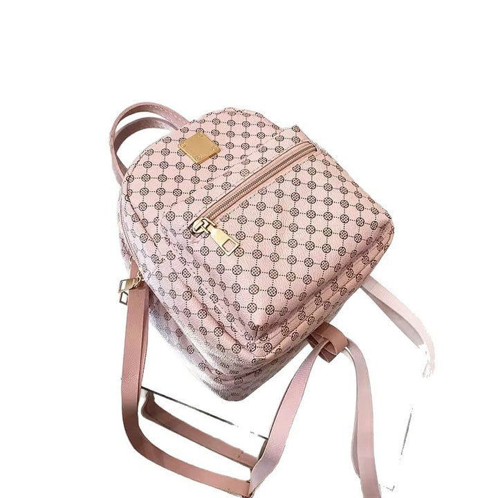 Minirucksack aus PU-Material mit Druckmuster