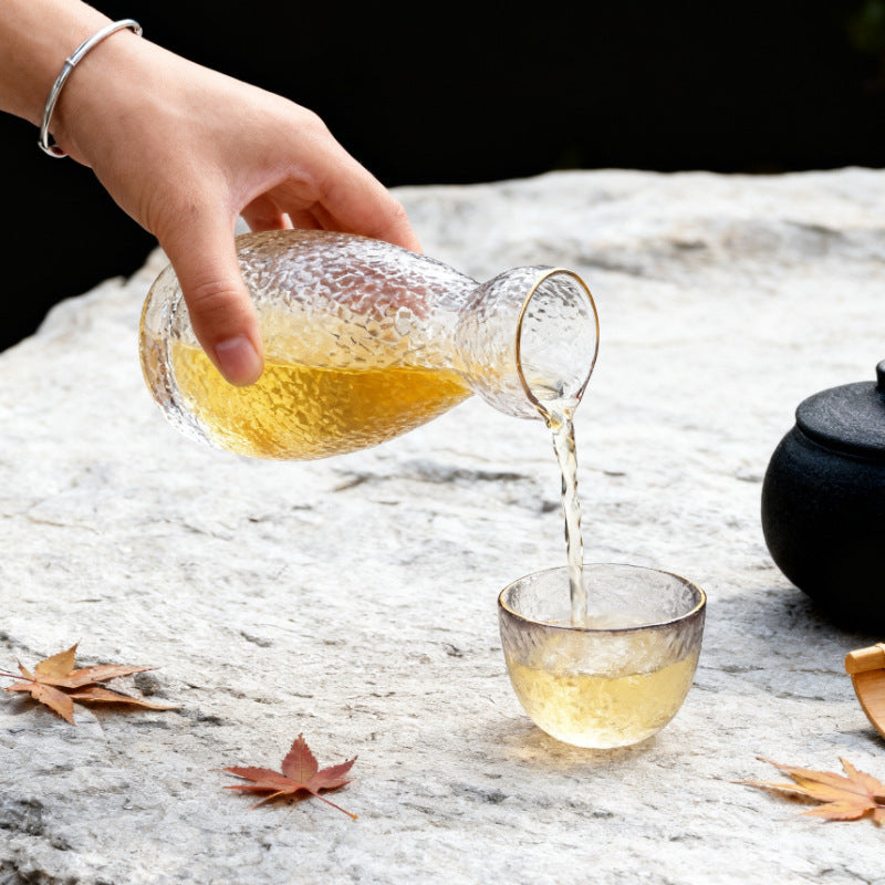 Glastassen, ca. 200 ml, mit Wellenmuster