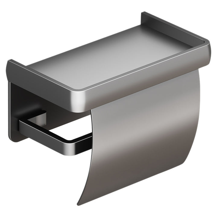 Wandmontierte Toilettenpapierbox aus Weltraum-Aluminium LH0345