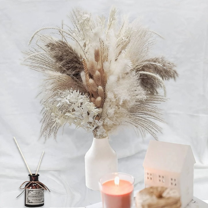 Trockenblumenbund, Pampas und Naturmaterialien