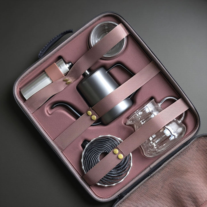Handaufguss-Kaffee-Geschenkset, 14–15-teilig
