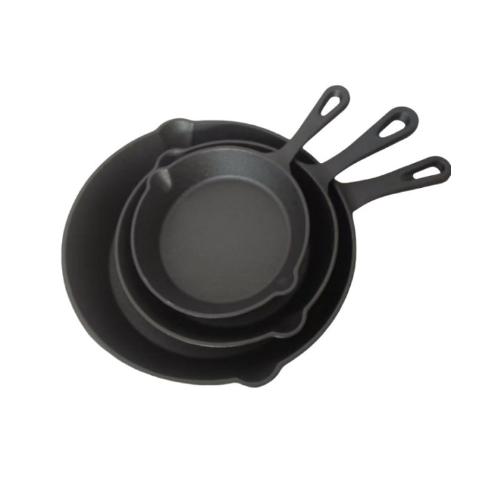 Gusseiserner Topf-Set, 3 oder 4 Teile, 14–26 cm