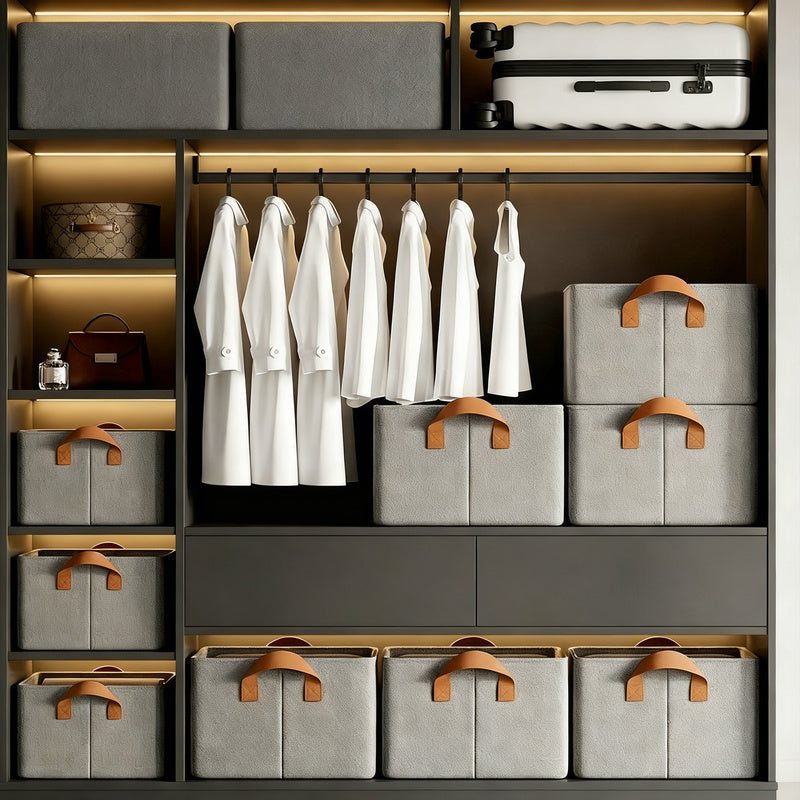 Stoff-Aufbewahrungsbox für Kleidung, faltbar