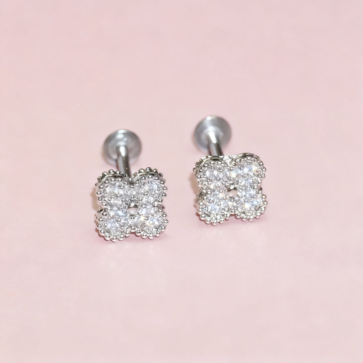 Lippenstecker Edelstahl mit Strass, verschiedene Größen