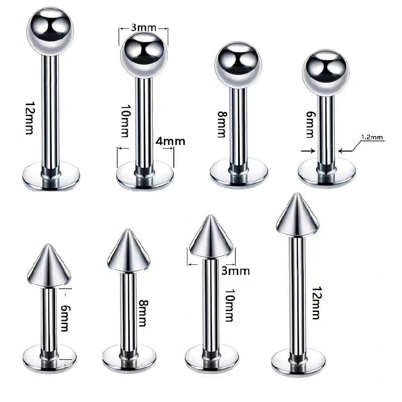 Titan-Piercingstab mit Innengewinde
