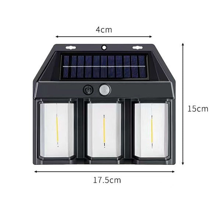 Solar-Wandleuchte mit Bewegungsmelder für außen