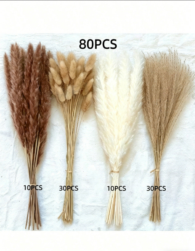 Trockenblumenbund, Pampas und Naturmaterialien