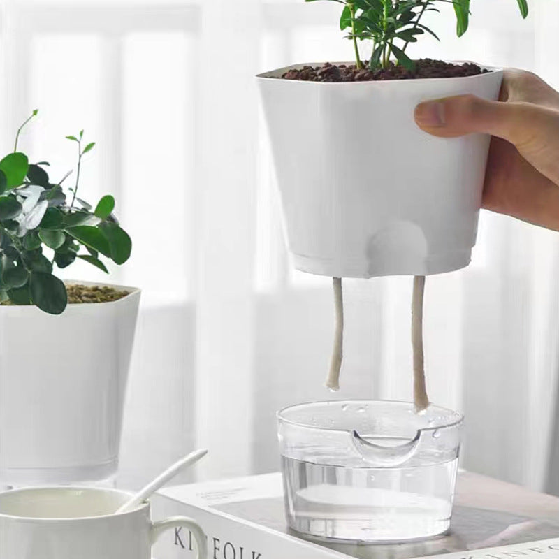 Blumentopf mit Selbstbewässerung, Kunststoff