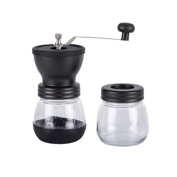 Handkaffeemühle aus Glas, modernes Design