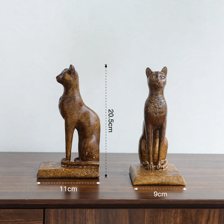 Ägyptische Katzenfigur, Kunstharz