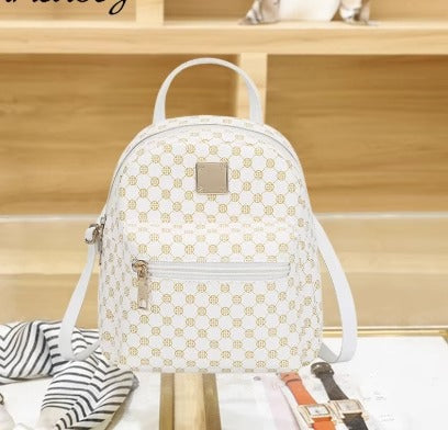 Minirucksack aus PU-Material mit Druckmuster