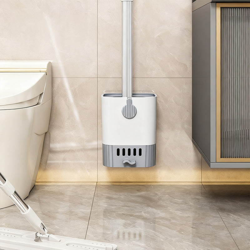 Toilettenbürste mit Halter und Ablage