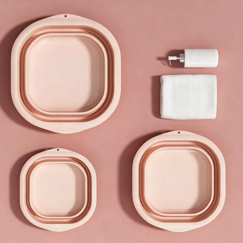 Faltbarer Kunststoff-Waschtrog, tragbar