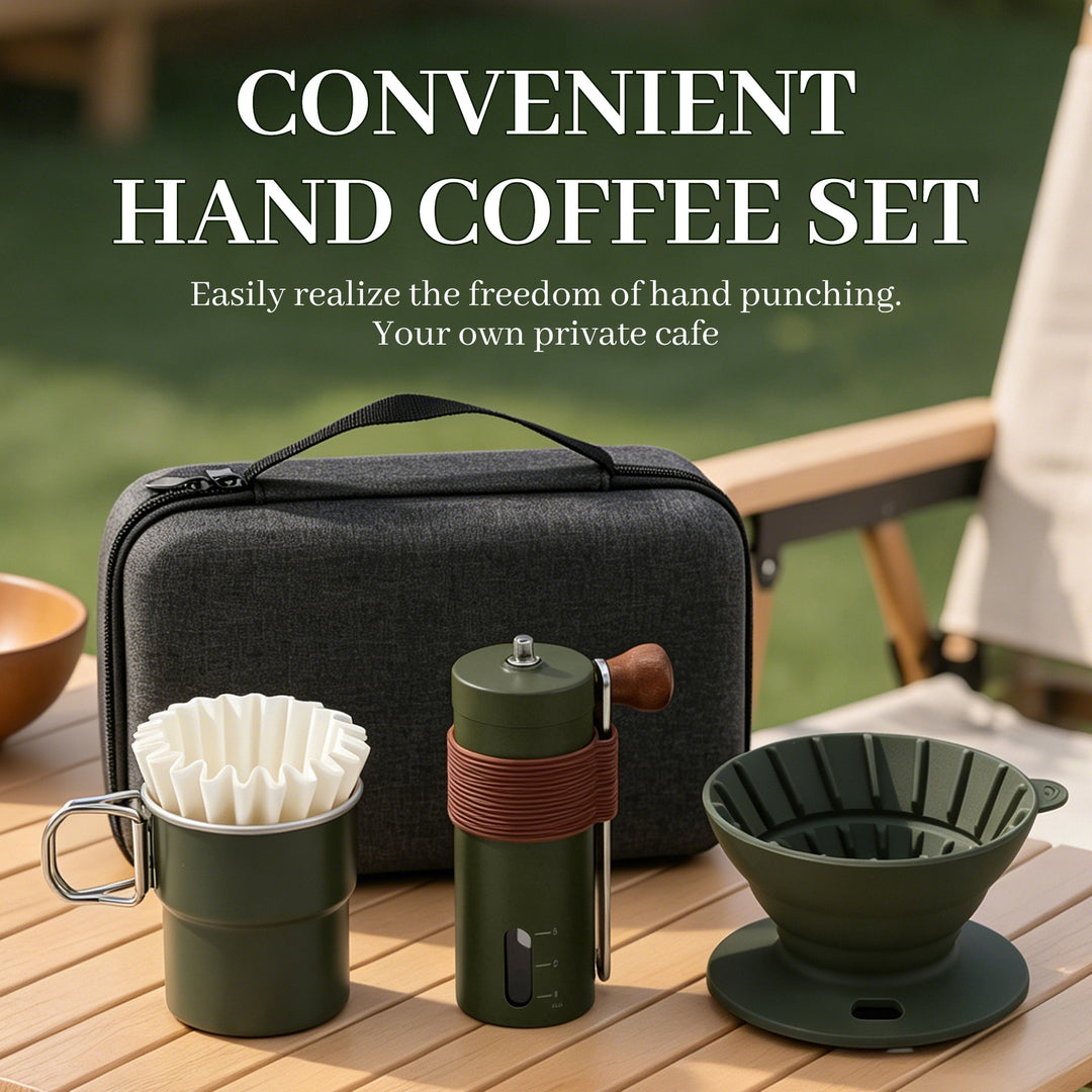 Handaufguss-Kaffee-Geschenkset, 14–15-teilig