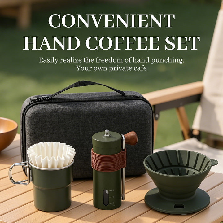 Handaufguss-Kaffee-Geschenkset, 14–15-teilig