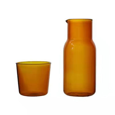 Glaskanne mit Glas, hitzebeständig