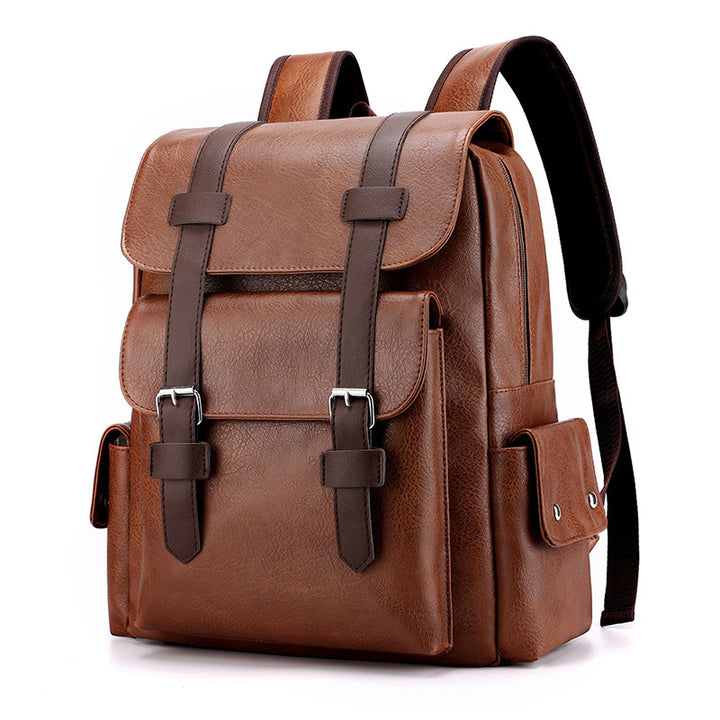 Rucksack aus PU-Leder, 20–35 L, Modell 975