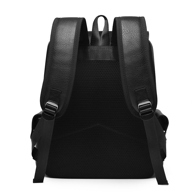 Rucksack aus PU-Leder, 20–35 L, Vintage-Stil
