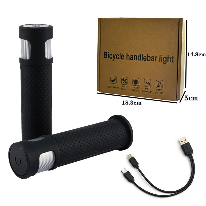 Fahrrad-Griffleuchte, USB-C, Silikon, Modell G56