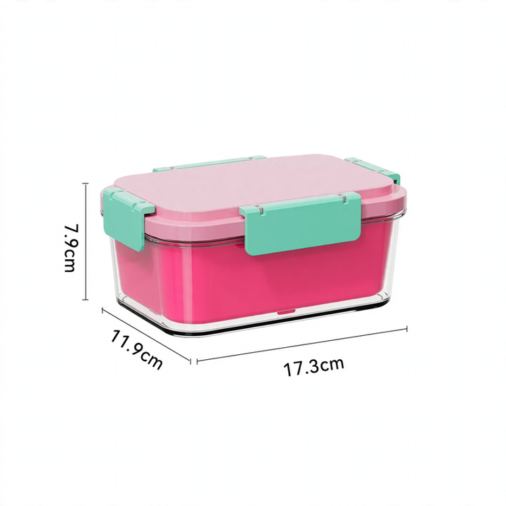 Frischhaltebox mit Kühlelement und Abtropfplatte