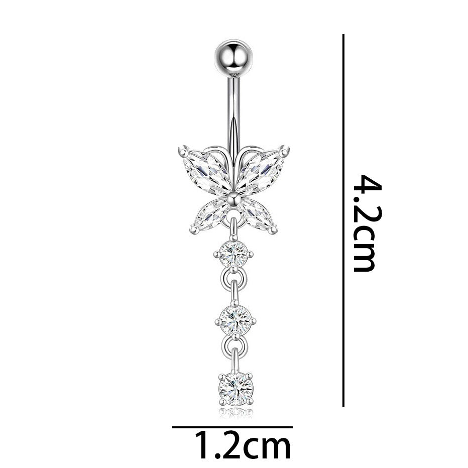 Titan-Piercingstab, flache Basis, Innengewinde