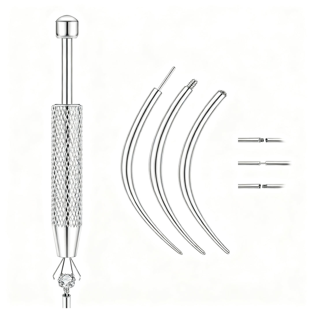 Titan-Piercingstab, flache Basis, Innengewinde
