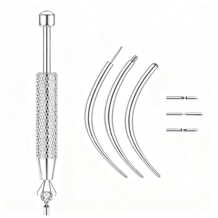 Titan-Piercingstab, flache Basis, Innengewinde