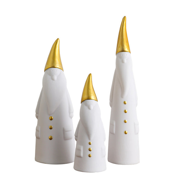 Weihnachtsmann-Figuren-Set, 3er Kombination