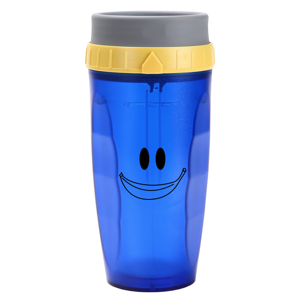 Tragbarer Trinkbecher mit Strohhalm, 300 ml
