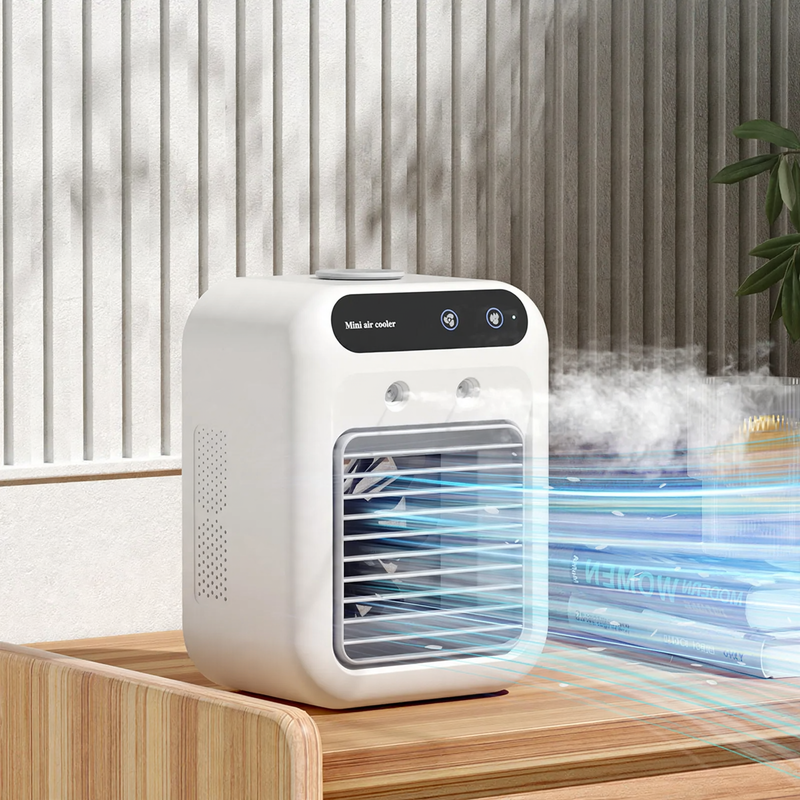 Tragbarer Tisch-Kühlventilator mit Sprühfunktion