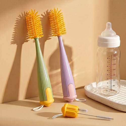 Reinigungsbürste aus Silikon, 3-in-1