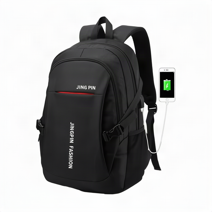 Rucksack, 36–55 L, Oxfordstoff, USB-Anschluss