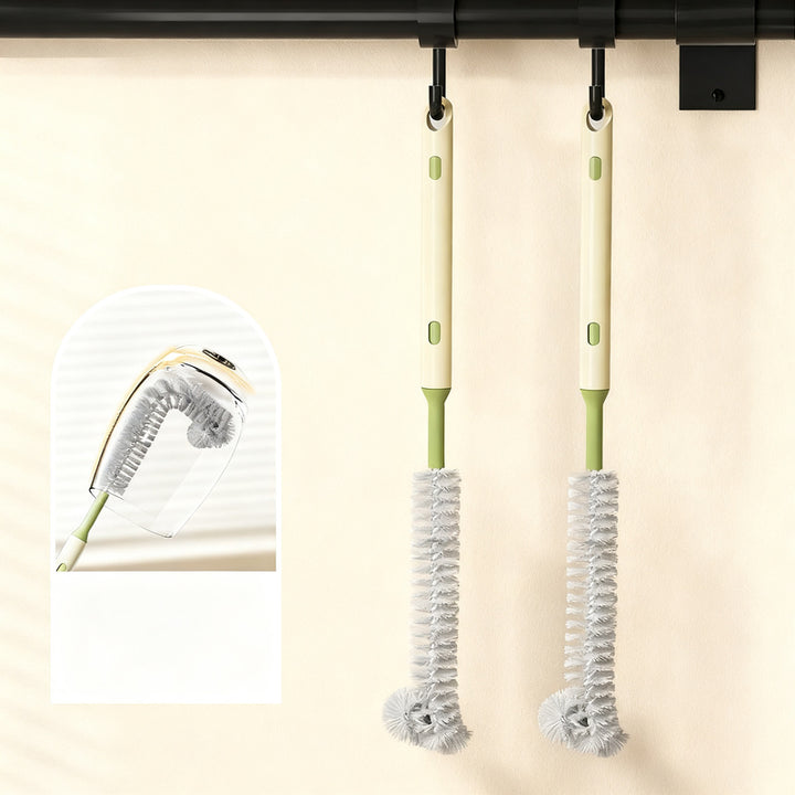 2-in-1 Langgriff-Becherbürste, ausziehbar