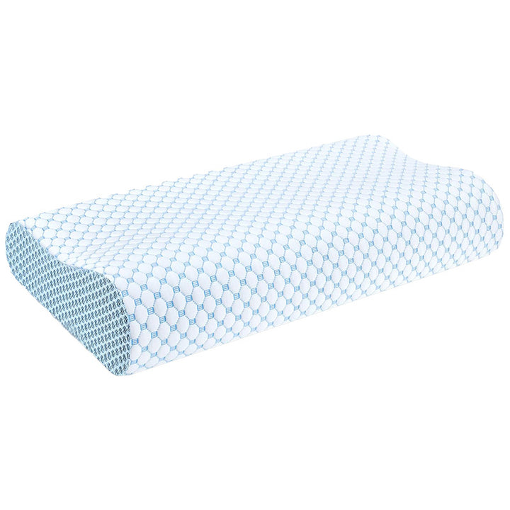Flaches Nackenkissen aus Gedächtnisschaum, Wellenprofil
