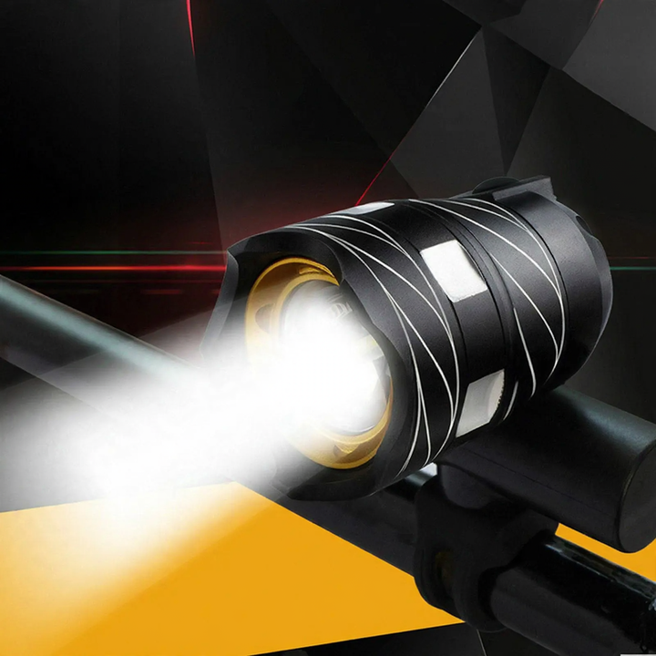 Fahrradlampe T6 mit USB-Aufladung und Fernlicht