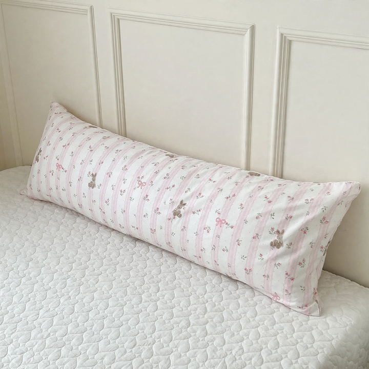 Lange Baumwoll-Rückenkissen 40 × 115 cm