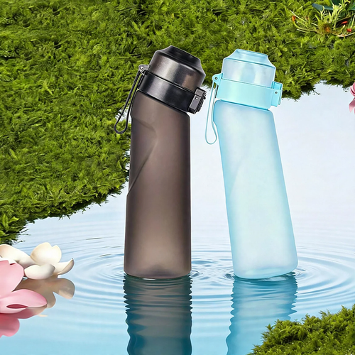 Sporttrinkflasche 650ml mit Geschmacksringen aus Tritan