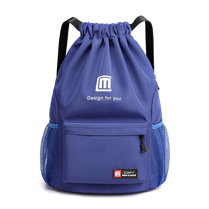 Nylon-Rucksack, 20–35 L, atmungsaktiv, mit Kordelzug