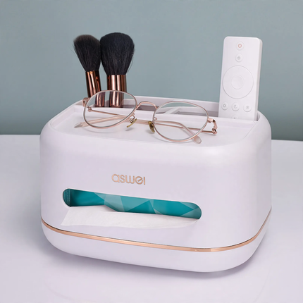 Multifunktionale Taschentuchbox aus Kunststoff