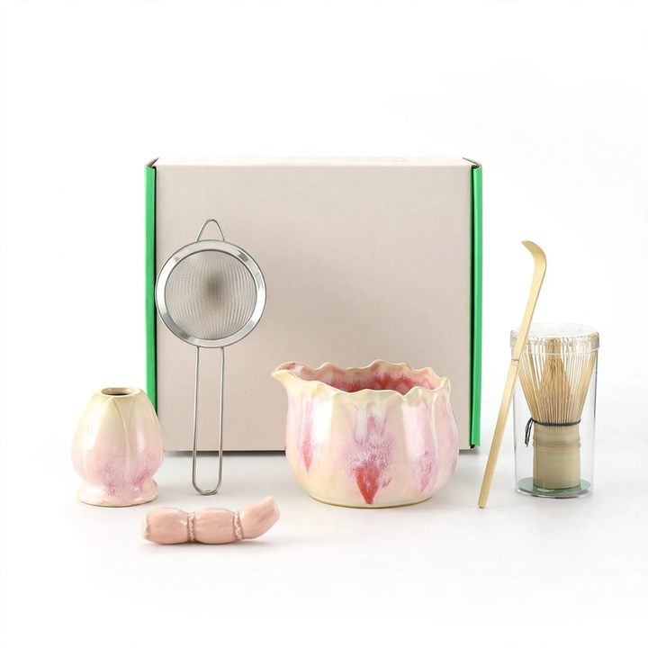 Japanisches Matcha-Set, 6-teilig, Keramik