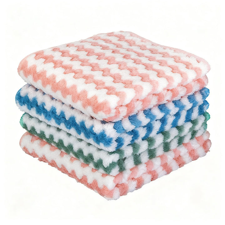 Küchenputztuch aus Korallenfleece, saugfähig