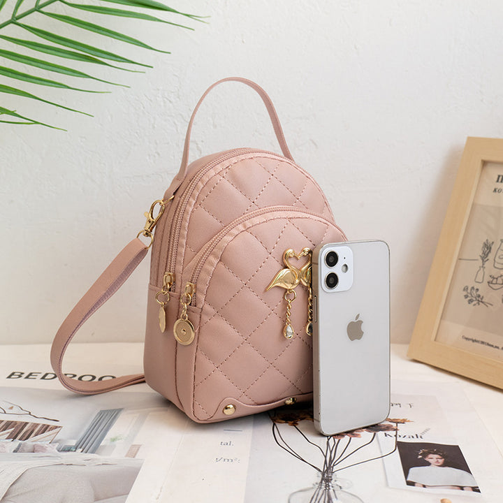 Bestickter Rucksack aus PU-Material