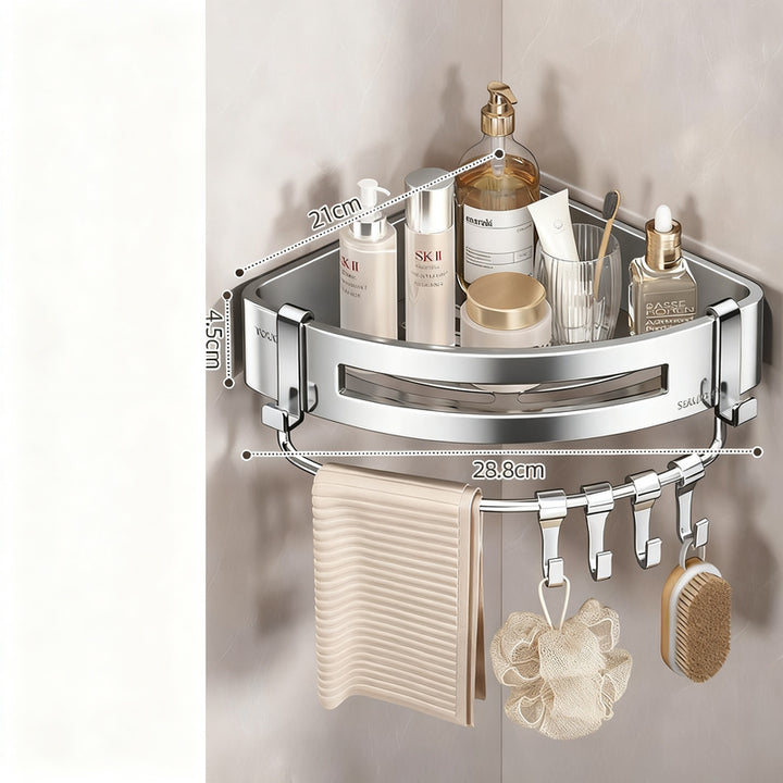 Edelstahl-Eckkorb für Badezimmer und Dusche